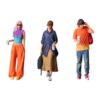 Simhoa 1:64 Hand Painted Resin Figures Set,Painted,Miniature People Scene Props,Tiny People Model,for DIY Scene Layout Decoration