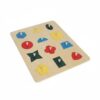 Simhoa Children Therapy Board Wooden Shape Sorting Board Peg Puzzle Insert Board Matching Board Encourages Fine Motor Control and Cognitive Sorting Suitable