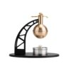 Simhoa Educational Steam Device Steam Engine Model Toy Desktop Engine Model Mechanical Display Retro Industrial Styling Suitable for Physics Lessons Student Projects Science Fair Exhibits, Black
