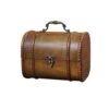 Simhoa Jewelry Organizer Case Wooden Jewelry Box Hinged Trinket Keepsake Treasure Chest Features Antique Style Solid Wood Construction with Secure Lid, Brown