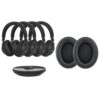SIMOLIO Wireless TV Headphones for Group Listening with Replacement Ear Cushions, TV & Bluetooth Mode, Bypass to Soundbar, Individual Volume Control, 3 EQ Modes, 164ft Long Range, Soft Memory Foam Ear