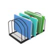Simple Trending 9 Section Metal File Sorter Organizer for Desk Home Office, Black