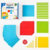 Simply magic 131 PCS Jumbo Magnetic Base Ten Blocks for Math - Place Value