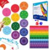 Simply magic 166 PCS Magnetic Fraction Activities Class Set - Fraction Bars