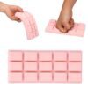 Sinbana Slow Rising Chocolate Bar Squishy, Fake Chocolate Squeeze Plaything Squishy Slow Rise Soft Realistic Giant Food Fidget Toy Suitable for Adults Office Home Desk Focus and Party Favor (Pink)