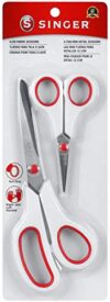 Singer 3404 Scissors, Red & White (1-Pack)