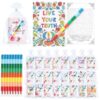 Sinload 24 Pcs Bible Verse Coloring and Word Search Activity Books Bulk with 24 Crayons Mini Inspirational Scripture Activity Kit for Church Party Favors Christian Gifts