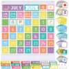 Sinload Classroom Calendar Pocket Chart Set Calendar Bulletin Board Set Seasons Festival Weather Pocket Chart for Classroom Decoration Back to School Supplies(Colorful,White)
