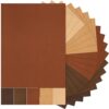 Sinmoe 40 Sheets 5 Shades Cardstock Paper 8.5 x 11 Inches 180gsm Solid Core Printer Paper for Scrapbooking DIY Arts Crafts Making Office Home Supplies (Brown Series)