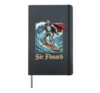 Sir Fboard Surfboard Renaissance Meme Hardcover Journal, Black