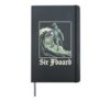 Sir Fboard Surfboard Renaissance Meme Hardcover Journal, Black