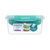 Sistema To Go Stax Leakproof Food Storage Container, 1.15 L, Airtight, Stackable, Easy Locking Clips, BPA-Free, Blue OR Teal (Colour Not Selectable)