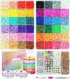 Sistenia Bracelet Making Kit, 12000Pcs Clay Beads 48 Colors in 3 Boxes, Friendship Bracelet Kit with Elastic Strings, Polymer Spacer Beads, Jewelry Making Crafts Gift for Teens Adults