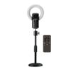 Sisyeuo 2160P Computer External Camera with 4K UHD Picture and Soft Fill Light for Live Broadcast Webcam