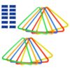 Sisyeuo Dynamic Exercise Hoop Set for and Adult Rings Toss Game Toy for Gym Practice Birthday Parties and Holiday Celebration Activity Rings Toss Game Toy
