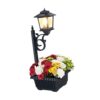 Sisyeuo Solar Flower Container Lamp for Garden Lighting Decorative Lamp Hall Decoration Solar