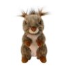 Sisyeuo Squirrels Shape Dog Chew Toy with Crinkle Sound Stress Reliefs for Aggressive Chewers Machines Washable Making Pet Entertainment Toy Dog Anxieties Reduction