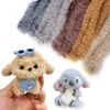 Siticoto 10 Pcs Jumbo Coral Fleece Pipe Cleaners, 39.37 Inches Thick Chenille Stems Pipe Cleaners Craft for DIY Projects Home Festival Decorations