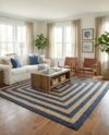 Sivi 10 X 10 Feet Handmade Braided Jute Rug - Natural Jute Square Rug