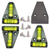 SIZIKJXGHWYI 3Pcs Magnetic T Level with Screws Mounted, Screw and Magnetism Dual-function Bubble Spirit Levels, Leveling for Trailers, Camera, Telescope, Tripods