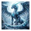 SJUTOUCI Ice Dragon Diamond Art Kits for Adults, Diamond Painting Kits for Beginners, 5D Round Diamond Dots Gem Craft Art Home Wall Decor 12x12 inch