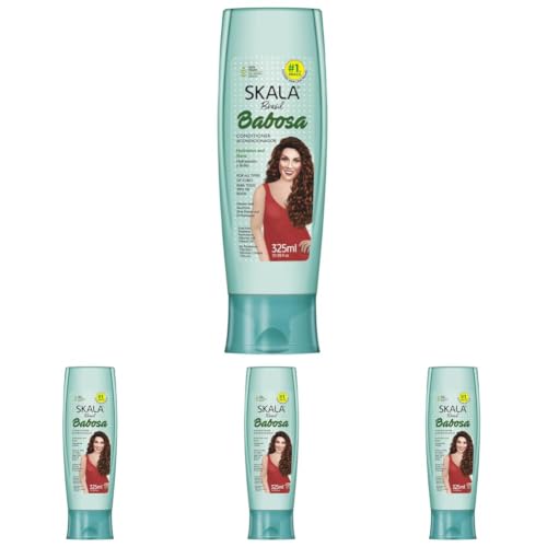 SKALA Expert Conditioner Babosa Aloe Vera – Ultra-Hydration for Curly, Super Curly, and Dry Hair – With Shea Butter – 10.99 fl oz (Pack of 4)