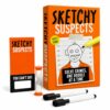 Sketchy Suspects Police Sketch Game, Funny Drawing Guessing Party Game for Adults, Interactive Detective Mystery Game for Family Game Night, Parties, Gatherings
