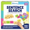 Skillmatics Educational Board Game - Sentence Search, Learning Toy for Kids, Sentence Building Activity, Creative Word Play, Screen-Free Fun, 120+ Tiles (1.3 x 1 Inches), Gifts for Ages 5, 6, 7, 8