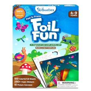 Skillmatics Foil Fun – Bugs & Butterflies, No Mess Art for Kids