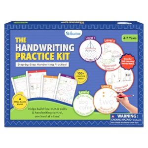 Skillmatics Handwriting Practice Kit – 4 Stage-Based Writing Workbooks with Pencils & Eraser, Learn Patterns, Letters, Numbers & Words, Preschool Learning Set, Gift for Kids Ages 4, 5, 6, 7