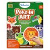 Skillmatics Poke-in Art – Animals, Mess-Free DIY Wood Craft Kit for Kids, Creative Fine Motor Activity, Pretend Play & Room Decor, Gift for Girls & Boys Ages 4, 5, 6, 7, 8, 9