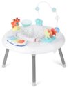 Skip Hop 2-in-1 Baby Activity Center with 20+ Developmental Activities Light-up Musical Piano for Tummy Time Play 4 Clip-on & Moveable Toys and 360-degree Rotating Seat Seascape Age 4m+