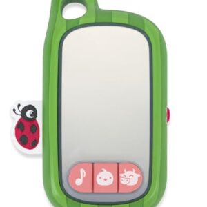 Skip Hop x CoComelon Selfie Phone Baby Toy for Interactive Pretend Play with Mirrored Front Surface, 4 Farm-Themed Songs, 3 Farm Animal Sound Effects and 3 Light-Up Images, Age 6m+