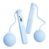 Skipping Ropes for Adults - Mechanical Counter Jump Rope with Large Cordless Ball Weighted Jump Rope for Women/Men(Blue)