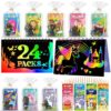 Skrajoi 24Pack Rainbow Scratch Art Coloring Books & Card Kids Party Favors