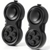 Skylety 2 Pcs Fidget Toys for Adult Controller Fidget Pad Stress Relief Cube Clicker Game Controller Sensory Educational Toy for ADHD Autism Relief Stress Anxiety (All Black Style)