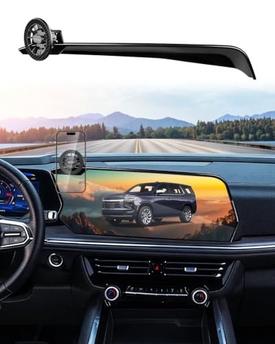 SKYLOTEC Magnetic Phone Mount for Chevrolet Tahoe 2025 2026, Cell Phone Holder for Chevy Tahoe Accessories 17.7-Inch Screen Mount for MagSafe & iPhone Samsung Not Block Air Vent