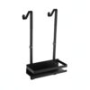 Sleek Single-Tier Stainless Steel Shower Caddy, Wall-Mounted Bathroom Storage Shelf for Shampoo and Soap, No-Drill Installation, 14.6 x 4.7 x 2.7 Inches