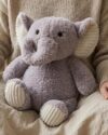 Sleepfolio Weighted Plush Bunny, 4.4 Lbs Plush Companion (Purple Elephant)