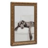 Sleeping Chocolate Labrador Watercolor Dog Art Print Poster for Living Room