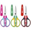 SLEMOON 7" Pointed Tip with Cover Children Scissors for Age 8+,3 Pack
