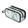 Sletend Pencil Case Zipper Pencil Holder Flower Daisies Floral Large Capacity Pencil Pouch Stationery Pen Bag for Teen Girls