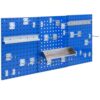 SlickBlue Metal Pegboard Organizer Wall Mount with 3 Panels, Hooks and Shelves for Workshop