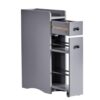 Slim Bathroom Cabinet Grey with Drawer, 18 x 40 x 70 cm