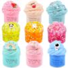Slime Kit 9 Pack, with 3 Jelly Cube Crunchy Slime 3 Cloud Slime 3 Butter Slime, Super Soft & Non-Sticky, for Girls Boys Stress Relief Toys, Party Favors, Birthday Gift