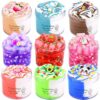 Slime Kit 9 Pack, with 3 Jelly Cube Crunchy Slime 6 Butter Slime, Super Soft & Non-Sticky, for Girls Boys Stress Relief Toys, Party Favors, Birthday Gift