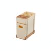 Slim Mobile Storage Cart, 3-Tier Rolling Utility Rack for Narrow Gaps, Beige (1 PC)