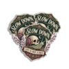 Slow Down Life is Not A Race Snail Skull Classic Motif Decal Sticker for Skateboards car Truck Bumper Windows Water Bottles Tumbler laptops Phone case