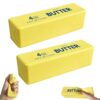 Slow Rebound Cute Butter Squeeze Stress Balls, 2026 New Realistic Soft Butter Stick Fidget Toy,Slow Rising Portable Squishy for Adults Anxiety & Stress Relief, Sensory Gifts for Office, Home (2pcs)