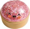 Slow Rising Glitter Bao Bun Squishys Squeeze Toy Sensory Stress Relief Squishie-s Soft & Stretchy Fidget Toys with Steamer for Anxiety Relief Party Favors Stocking Stuffers Pink